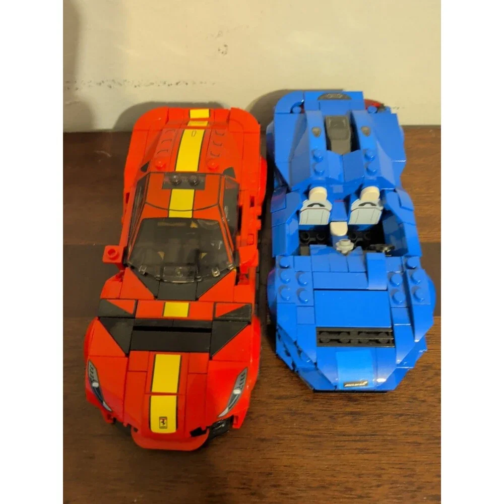 Lego Technic Ferrari And Mclaren As Shown
